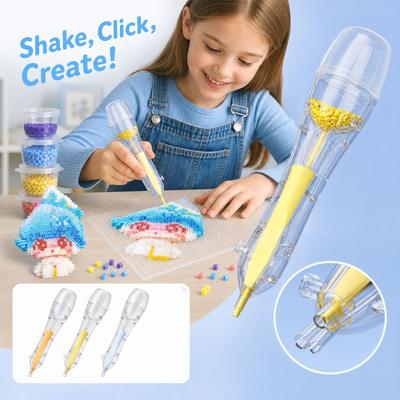 Penna Applicatore Per Perline Portatile, Strumento Creativo Fai-da-te per Perline per Bambini e Adulti