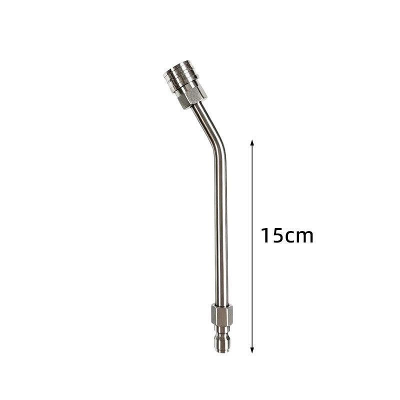 Stainless Steel Pressure Washer Curved Wand Set Durable Quick Connect For Car Washing Outdoor Cleaning