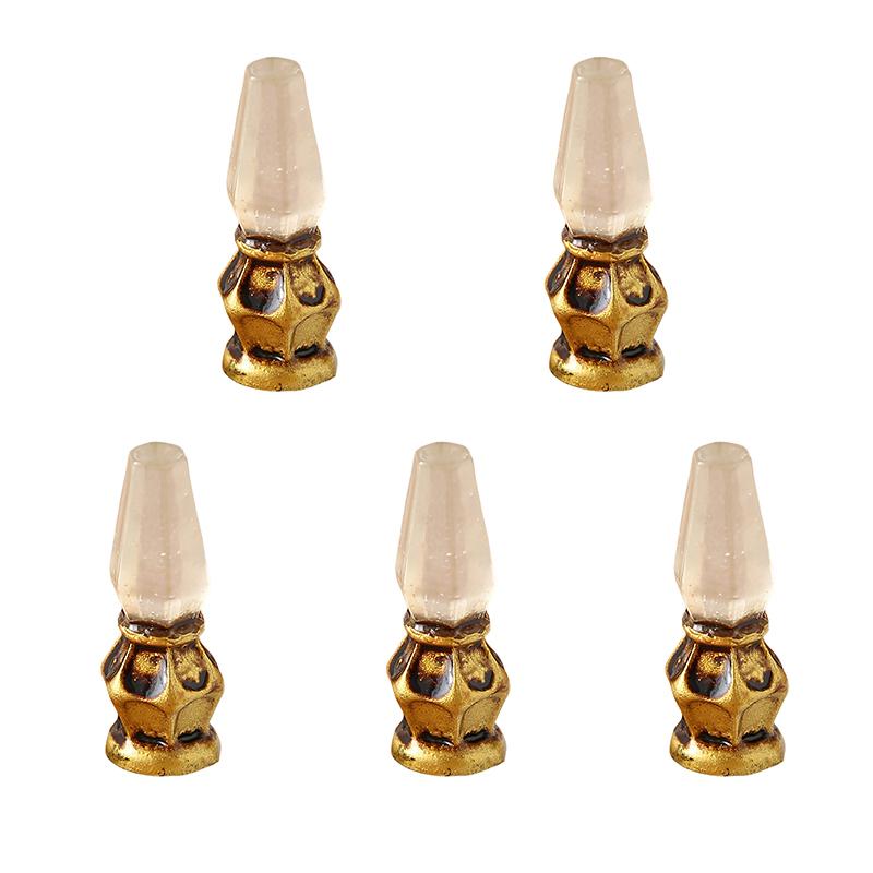 5Pcs Dollhouse Simulation Retro Wall Lamp Oil Lamp Model Dollhouse Furniture Decoration Kid Pretend Play Toys