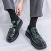 Men's New Style Formal Brogue Leather Shoes - Large Size Casual Wedding Groom Shoes