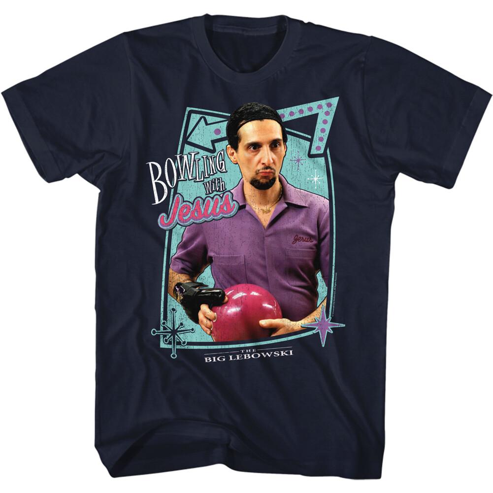 The Big Lebowski Movie Bowling With Jesus Men T Shirt M