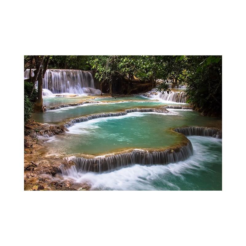 

WCIC Новое искусство красивый вид на горный водопад художественная ткань домашний фон украшение стены живопись подвесная картина 30cm*42cm