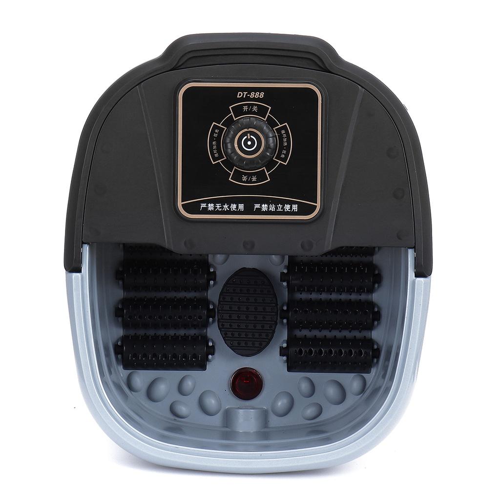 Electric Foot Spa Bath Massager Rolling Vibration Heat Electric Oxygen Bubbles For Relieve Pressure Relaxation 500W