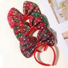 Christmas Xmas Big Bow Headbands Red Green Hairband HairHopp Christmas Bows Headbands Cute Bow Hair Accessories for Women Girl