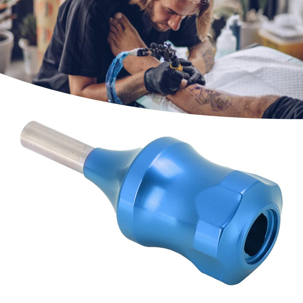 Professioneller 30mm Patronennadel Tattoo Griff Legierung Rutschfest Tattoo Maschine Griff(blau )