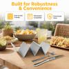 6pcs W Wavy Shape Stainless Steel Taco Rack Stainless Steel Baked Taco Rack  Mexican Food Prep