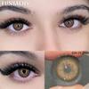 FUNSACHY Colored Contact Lenses Yearly Blue Lens for Eyes Makeup Beauty Brown Color Lenses Fashion Grey Pupils Contacts 2Pcs