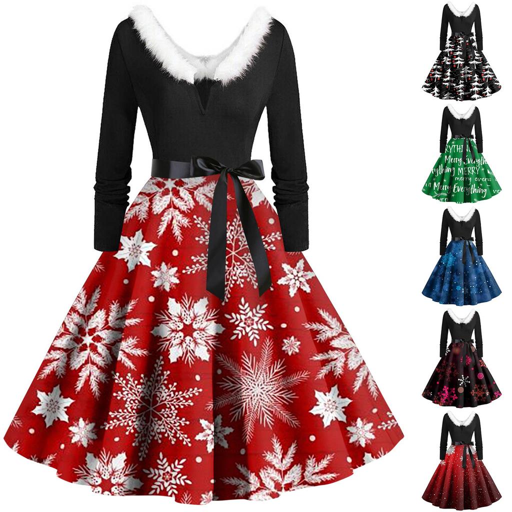 Women's Casual And Fashionable Long Sleeved V-neck Solid Color Matching Zipper Dress