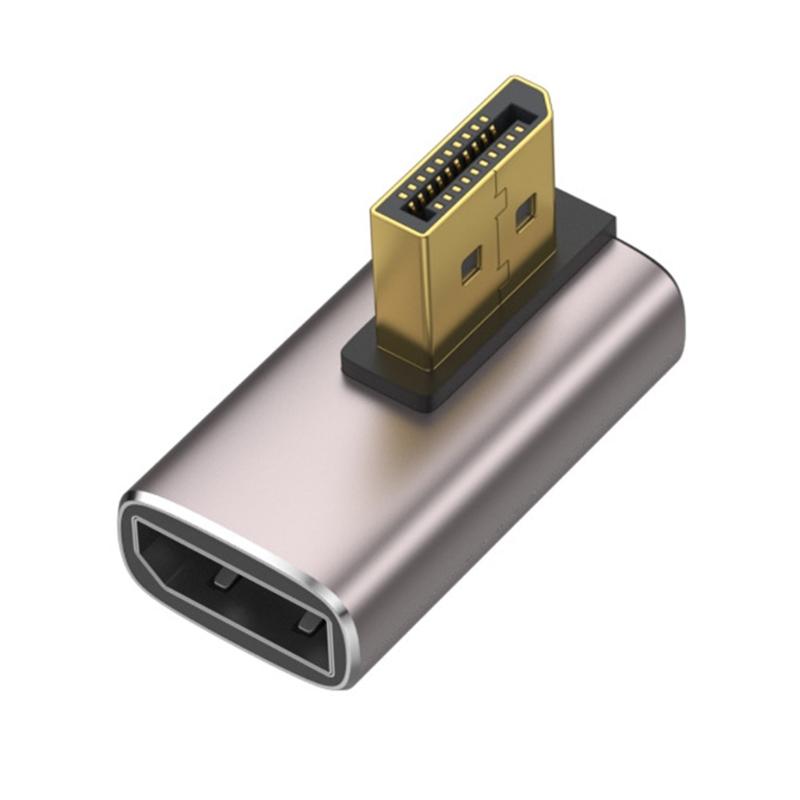 8K  1.4 Adapter Right Angle   Male to Female Vertical Connectors Converter Extender Support 8K@60Hz