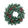 Christmas Pine Cone Wreath Hanging Ornament Fake Flower Garland for Wedding Arch Party Wall Garden Ceremony