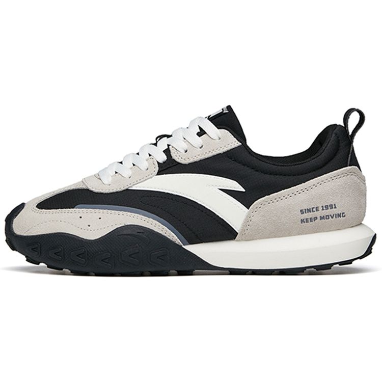 Anta Xiaochaobai Men Classic Casual Sneakers White Black 112218856-2 45