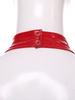 Sexy Womens Cutout Faux Leather Bodysuit Halter Neck Backless Lingerie One Piece Teddy Costume
