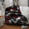 1pc skull roses Throw Blanket Soft Flannel, Cozy All Season Polyester Perfect for Home, Office