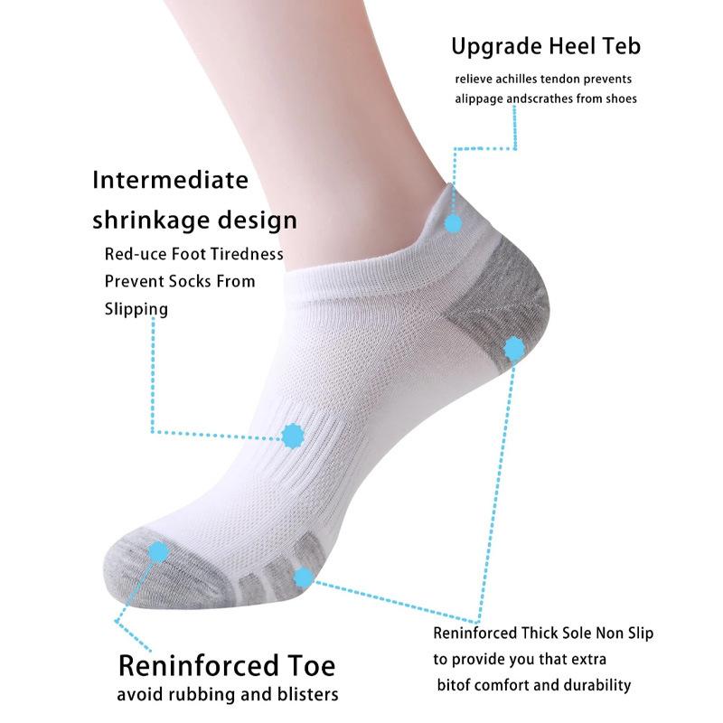 6 Pairs Of Women Soft And Breathable Knitted Socks Moisture Wicking Lightweight Sporty Comfortable Suitable For All Seasons