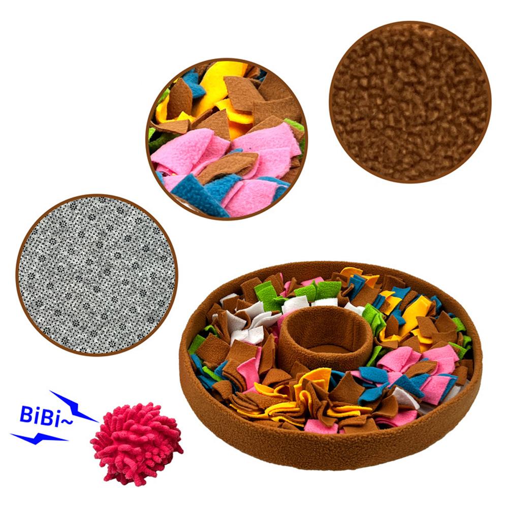 Snuffle Mat Dog Stress Relief Toys Cat Puzzle Pet Toys Feeding Sniff Mat Slow Eating Feeder