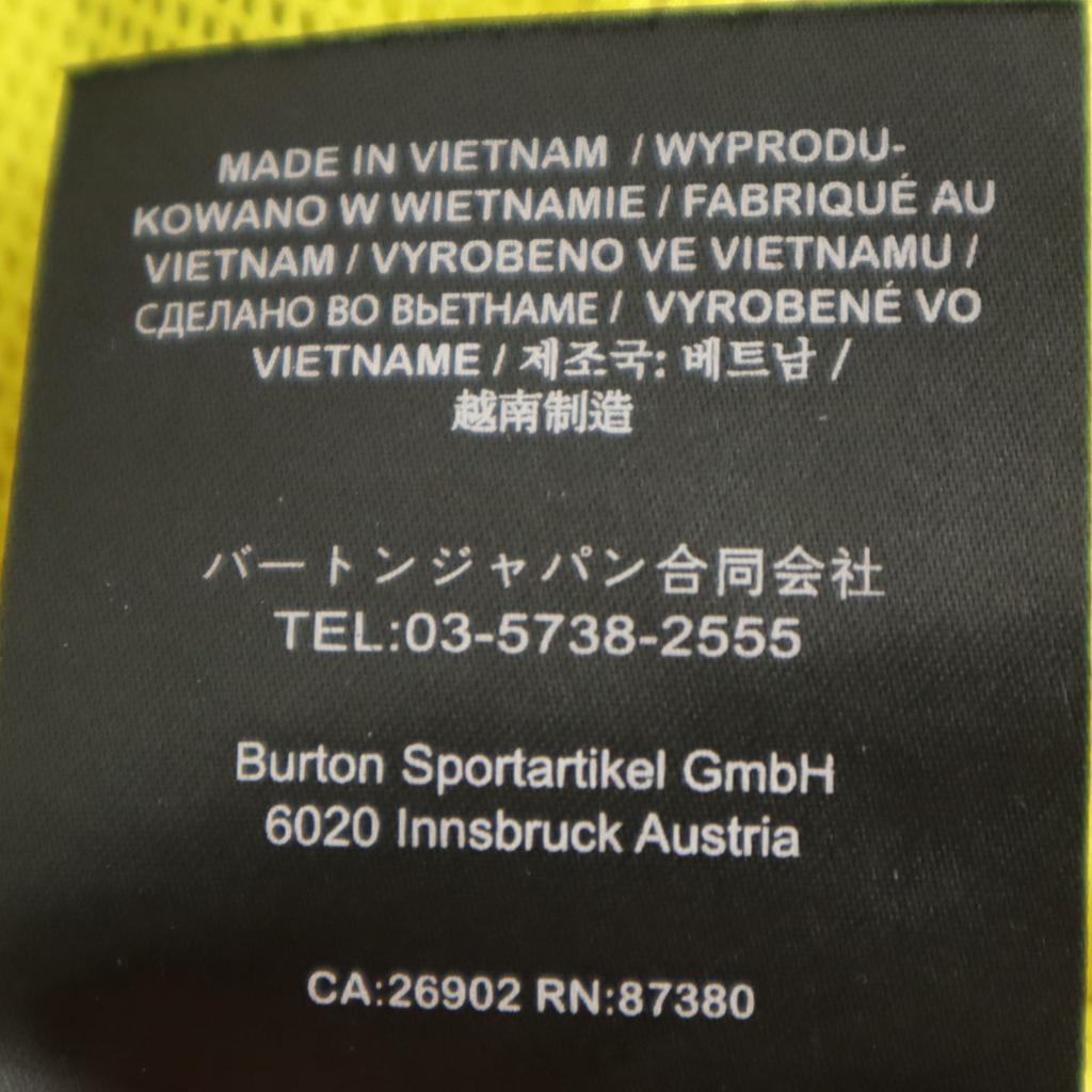 BURTON snow board Pants S yellow DRYRIDE Snowwear Men's Used