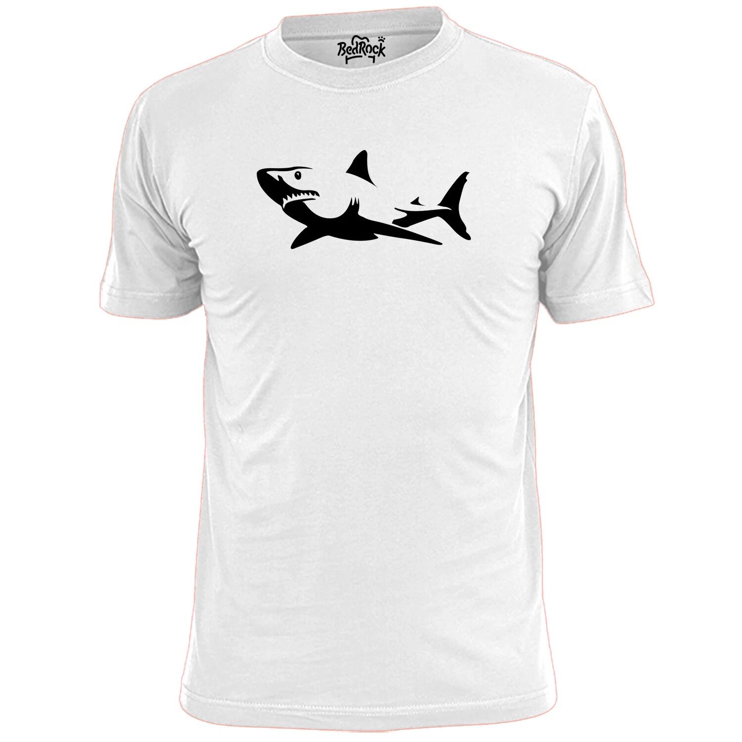 Mens Great White Shark Vector T shirt Jaws Fish S