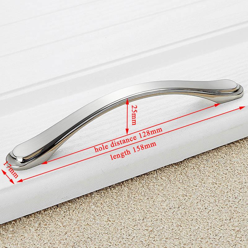 KAK Zinc Alloy Modern Cabinet Handles Kitchen Cupboard Door Pulls Drawer Knobs Handles Wardrobe Pulls Furniture Handle Hardware