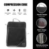 3/6 Pieces Travel Storage Organizer Set With Portable Lightweight Suitcase Bags Compressed Packing Cubes Shoe Bag Mesh Luggage