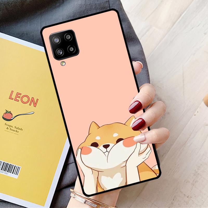 Shiba Inu Cute Cartoon Art For Samsung Galaxy A55 A35 A15 A22 A32 A52 A54 A34 A14 A53 A33 A56 A36 A26 A16 A05 A06 Case