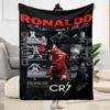 Ronaldo's Iconic Journey Blanket Warmthful Decor Suitable for Sofa Bed Bedding Four Seasons Multipurpose Stylish Decor