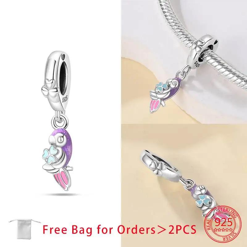 Charms Copper Birds Animal Beads Fit Bracelet Necklace Accessories Bead Jewelry Making Fine Jewelry Gift Diy