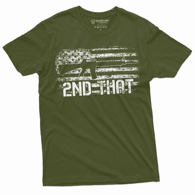 Men's Pro Gun Patriotic T-shirt 2nd That Shirt Gun Rights Constitution Tee