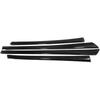 Car Accessories Fit for 2019 2020 2021 2022 2023 2024 2025 Mazda 3 Axela Inner Side Door Panel Strip Cover Trim (Carbon Fiber Style) ABS 4 PCS