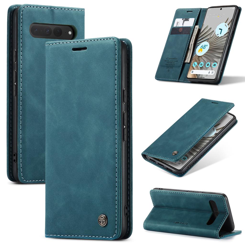 Do Google Pixel 7 Pro 6 Pro Skórzane Etui, CaseMe Retro Portmonetka Luksusowy Magnetyczny Uchwyt na Karty Pokrowiec Portfel na Google Pixel 7 Pro