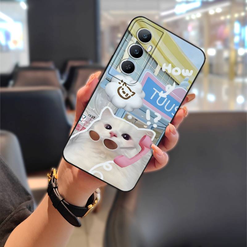Dirt-resistant Phone Pouch Phone Case For Realme C65 Anti-dust Silicone Durable Soft case Cartoon Protective Couple Cute