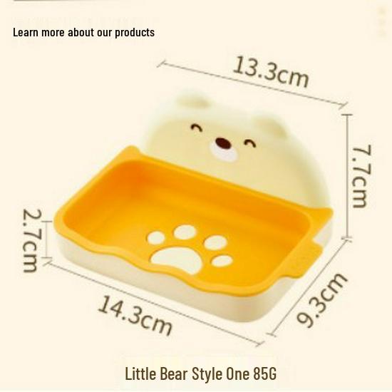 

Специальное предложение для новичков: Беспробивная двухслойная мультяшная мыльница в виде медведя и настенная полка для хранения с бесплатной доставкой