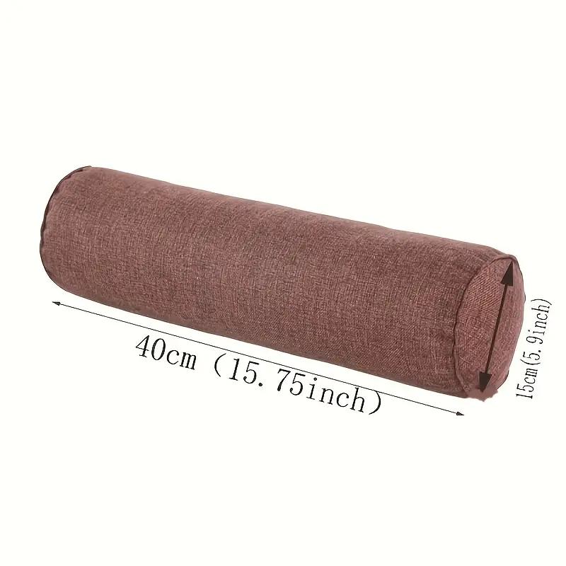 1 Stück Leinen Körperkissenbezug, Langer runder Stützkissenbezug für Bett, Sofa, Nacken-, Rücken-, Taillenstützkissen