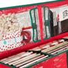 Christmas Gift Wrap Storage Bag Waterproof Underbed Handles Large Xmas Wrapping Paper Storage Box Holiday Accessories Dropship