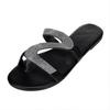 Slippers Wide Width Women Women'S Casual Solid Crystal Roman Plus-Size Flat Slippers Sandals Shoes Zapatos De Mujer