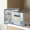 Caja de Almacenamiento de Ropa Hogar Sala de Estar Dormitorio Cesta de Almacenamiento Caja de Almacenamiento para Armario Almacenamiento de Ropa Pantalones Organizador Transparente