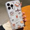 Premium Coffee for Apple 15Pro Mobile Phone Case 14/13 Airbag Anti-drop iPhone Protective Cover 12 Soft Glue 11