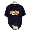 Trendy Brand Short-Sleeved Pure Cotton Men'S Printed T-Shirt Trendy Men'S And Women'S Versatile Round Neck T-Shirt Men'S