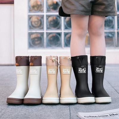Stivali da Pioggia alla Moda per Bambini Scarpe Impermeabili da Esterno per Bambini e Bambine Stivali da Pioggia in Gomma a Gambale Alto con Suola Morbida