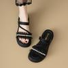 New Anti-Slip Women's Pearl Slippers Leisure Ins Trendy Women's Summer Sandal Thick Bottom Women's Shoes Sweet Style