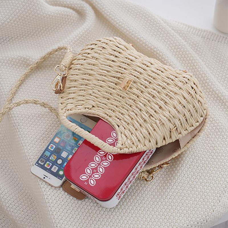  Fashionable Women'S Hand-Held Straw Bag Luxury Versatile Shoulder Cross-Body Bag