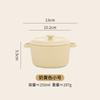 Ceramic Soothie Cover Frey Baking Bowl Water Steamed Egg Bowl Air Fryer Baking Bowl Stewed Egg Binaural Cup Baking Bowl Sweet Bowl