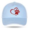Neue Unisex Damen Mode Niedliche Hundepfote mit Pfirsichherz Baseballkappen für Hip Hop Baumwolle Trucker Cap Bone Papa Hüte