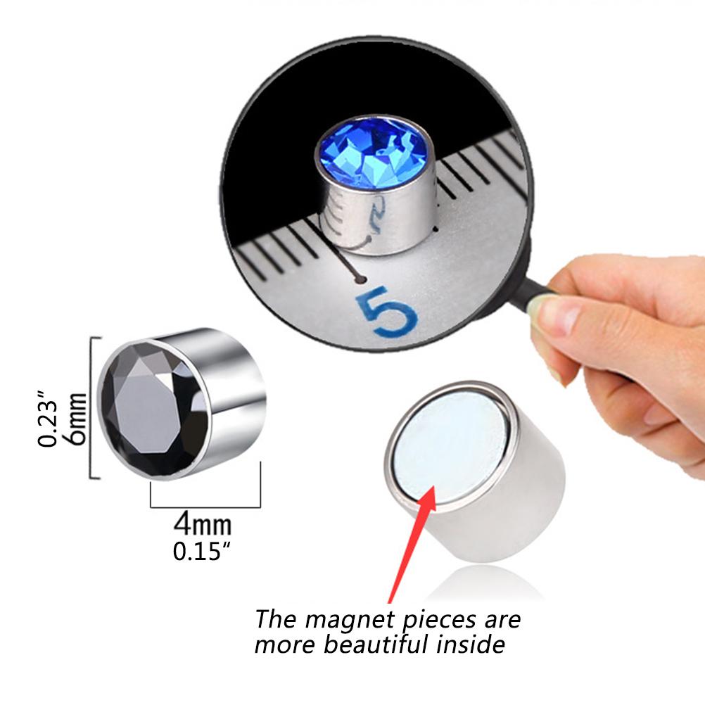 8 Pair of Magnetic Ear Stud Body Slimming Lose Weight Earrings Non Pierced Jewelry Gift