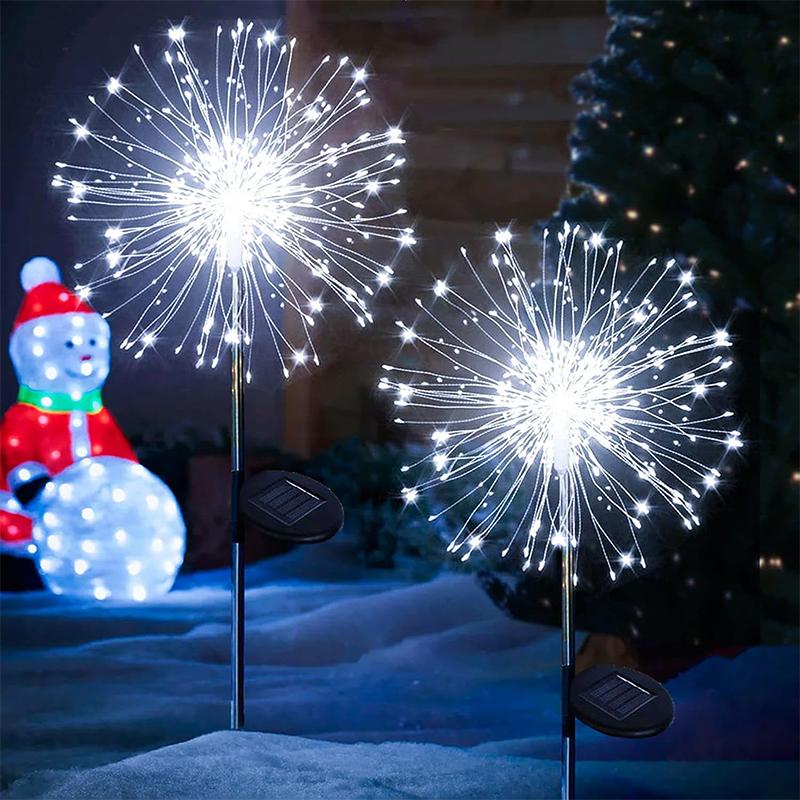 NEW Solar Firework Pathway Lights 420LED Outdoor Garden Decor Patio Lawn Landscape Yard Christmas Light