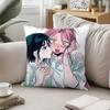 Cute Love Mizi And Sua Anime Alien StageS Throw Pillow Covers Pattern Cushion Cover Suitable For Sofa Bedroom Car Pillow Cover