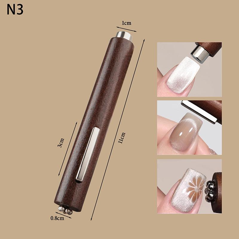 Gel Nail Magnetic Stick 3 in 1, Strong Cat Eye Magnet for UV LED Nail Art Design Manicure Tools
