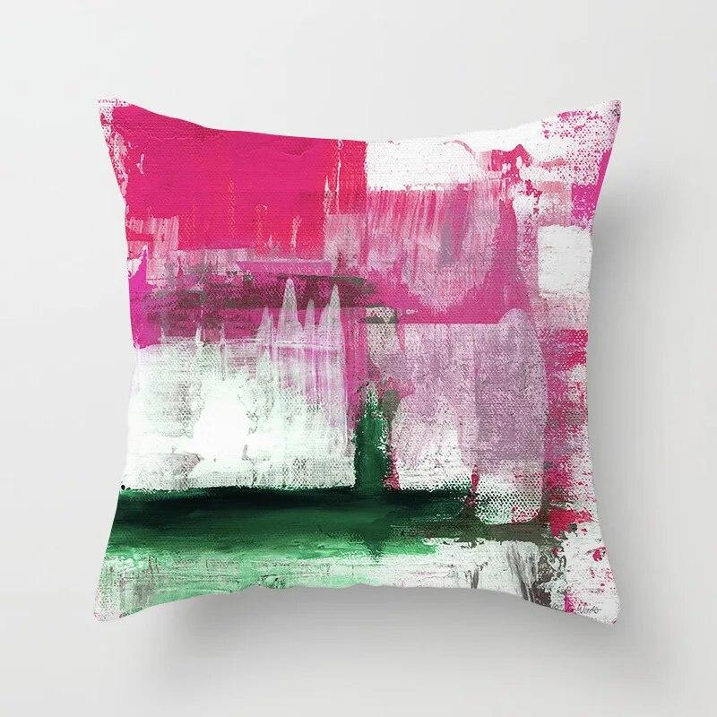 45x45cm Art Color Block Abstract Geometric Pillowcase Modern Street style Hippie Home Decor Sofa Chair cushion cover
