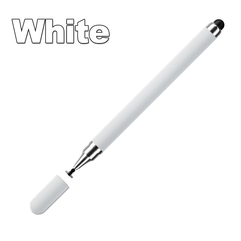 

Универсальный стилус для Android IOS Рисование Емкостный экран Сенсорный стилус для Xiaomi Samsung 2 в 1 Высокочувствительный стилус для планшета белый