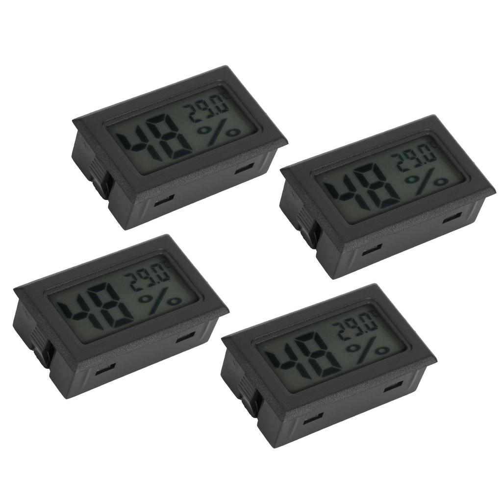 4 SZT. Mini Wbudowane Cyfrowe Mierniki Temperatury i Wilgotności Miernik Termometr Higrometr Wewnętrzny TS 804 B