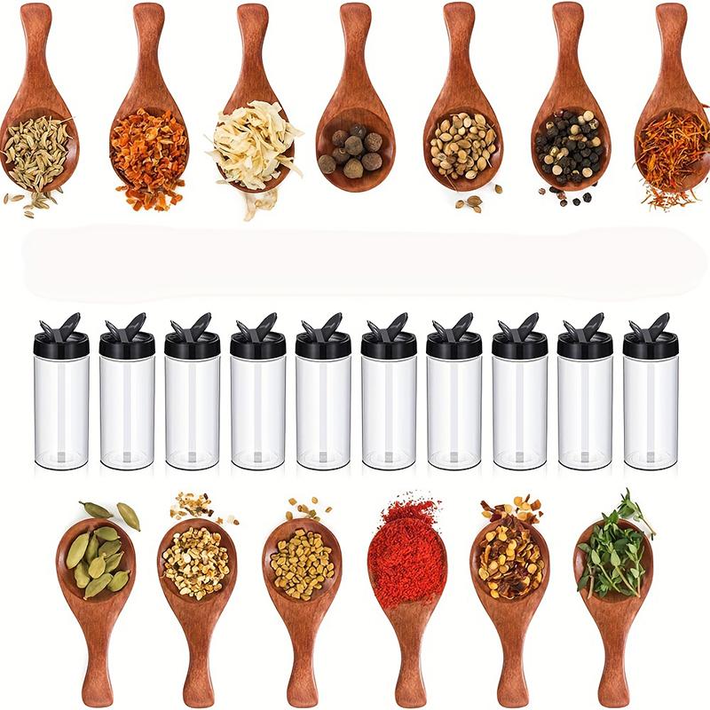 1Pieces 100/130/150/200/300Ml Spice Bottles Jars Clear Seasoning Bottles Bbq Clear Salt Pepper Shakers Kitchen Condiment Bottle